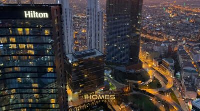نمای شب - آپارتمان های لوکس روتانا بومونتی رزیدانس Bomonti Residences by Rotana