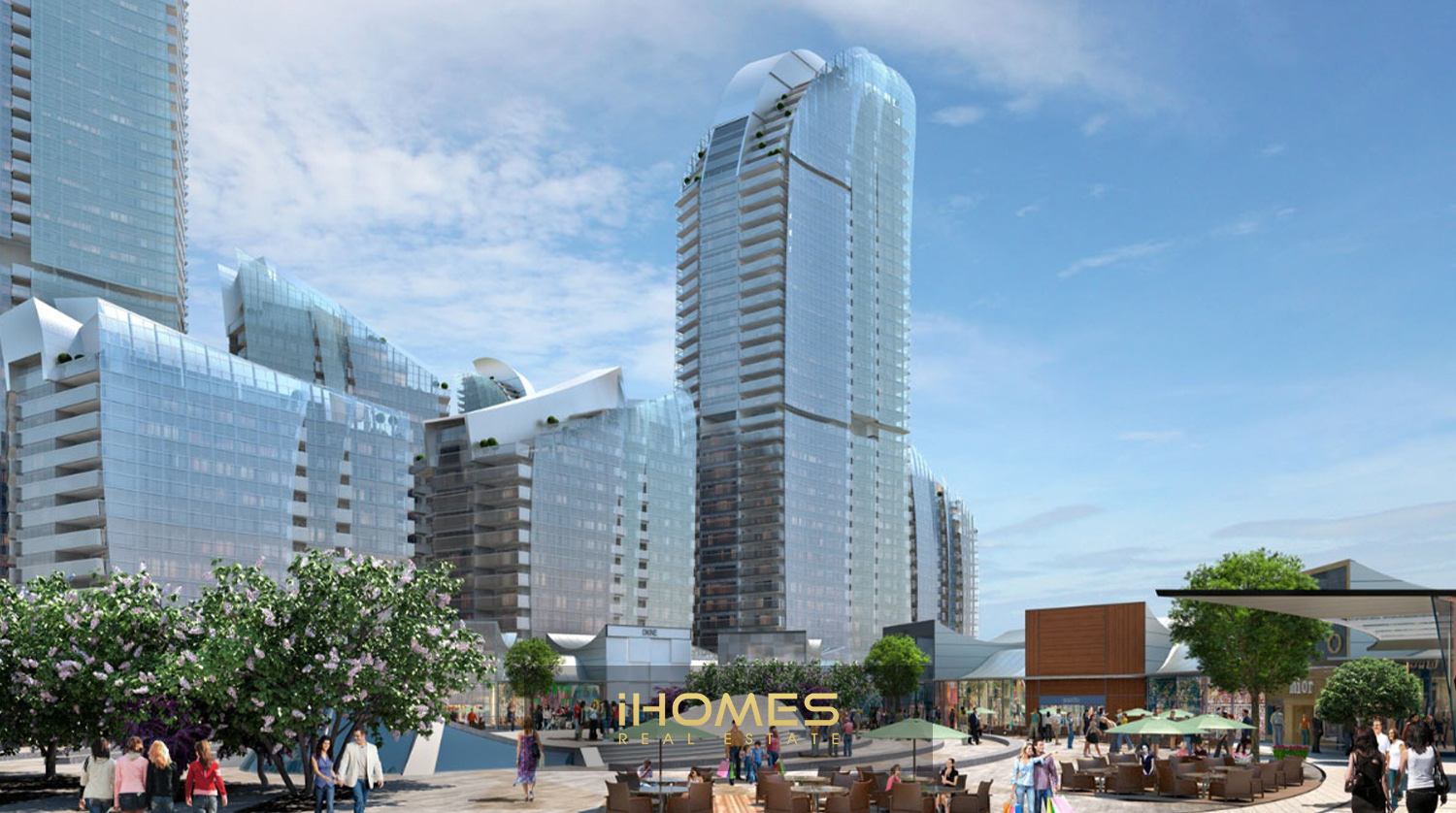 Panoramic view of Maslak 1453, one of Istanbul's largest residential projects