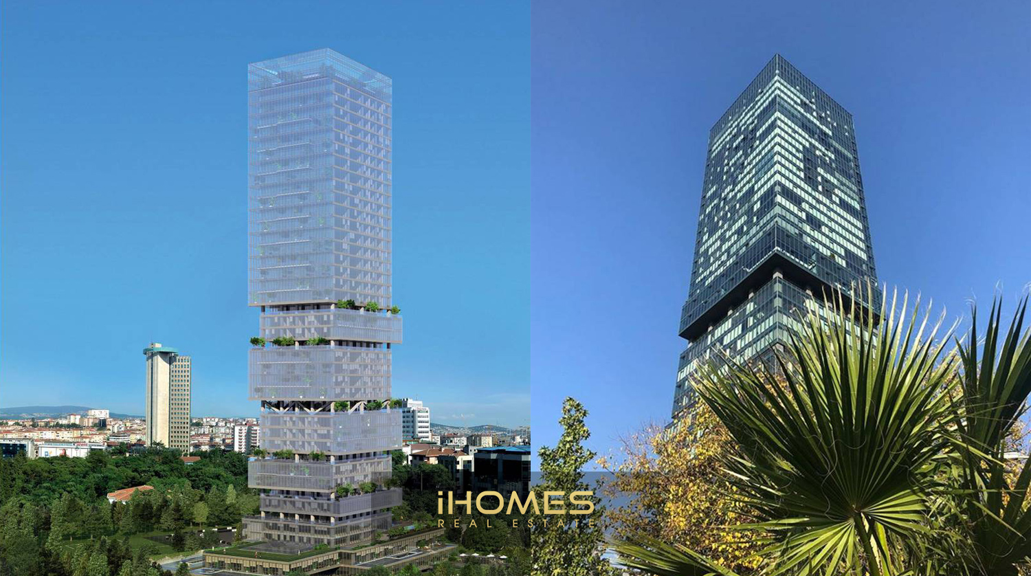Istanbloom Residence tower rising above Istanbul