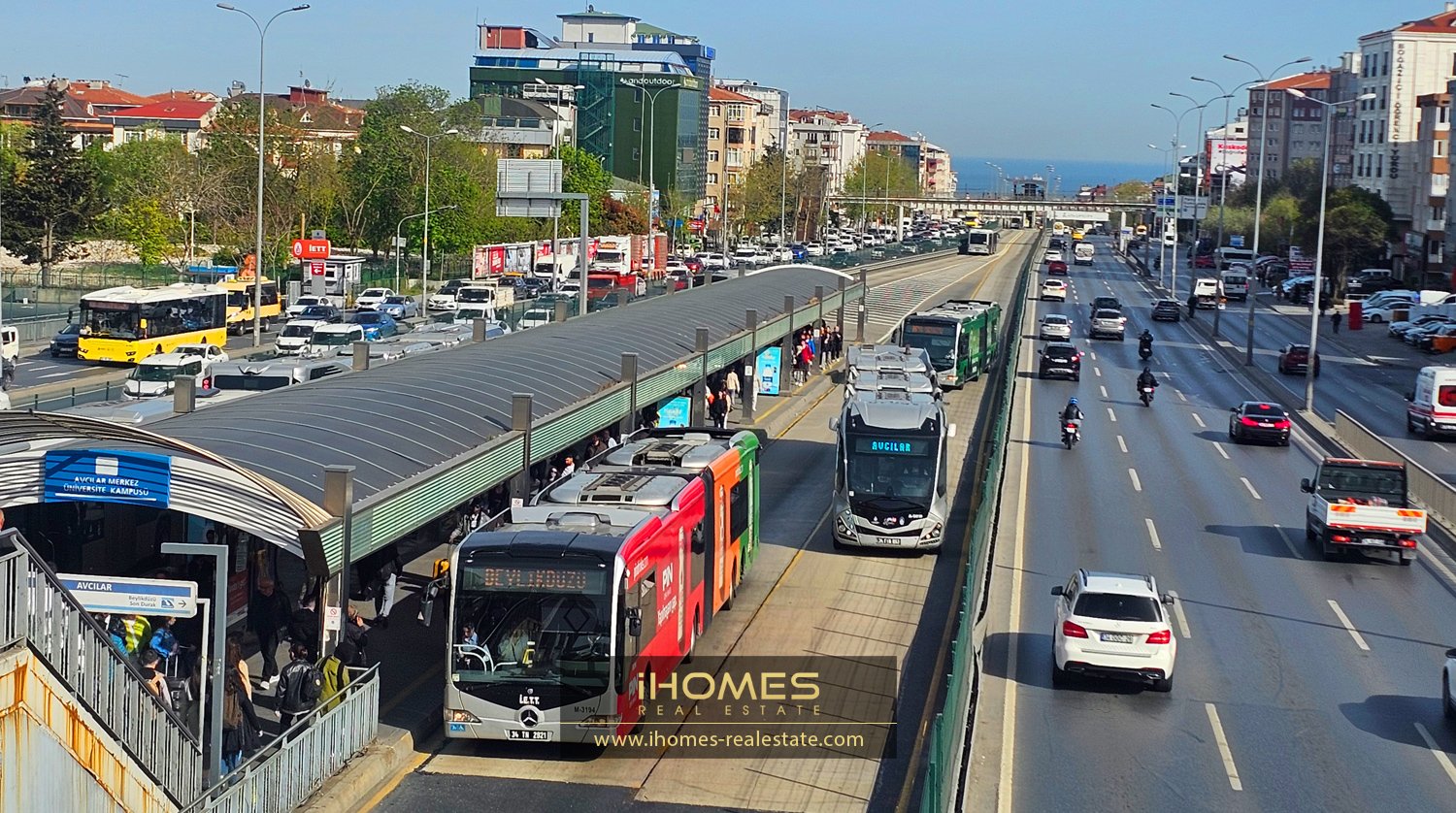دسترسی عالی آوجیلار به ایستگاه متروبوس