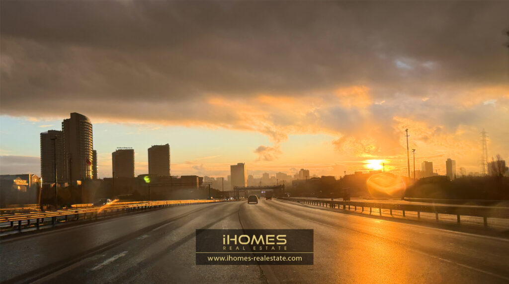 بارش باران استانبول در پاییز