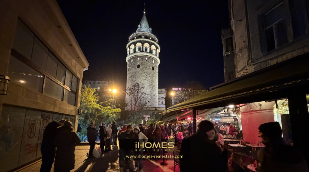 برج گالاتا نزدیک خیابون استقلال استانبول