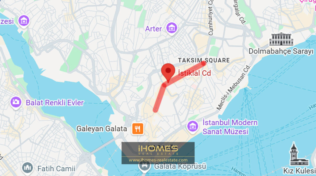 خیابان استقلال روی نقشه 